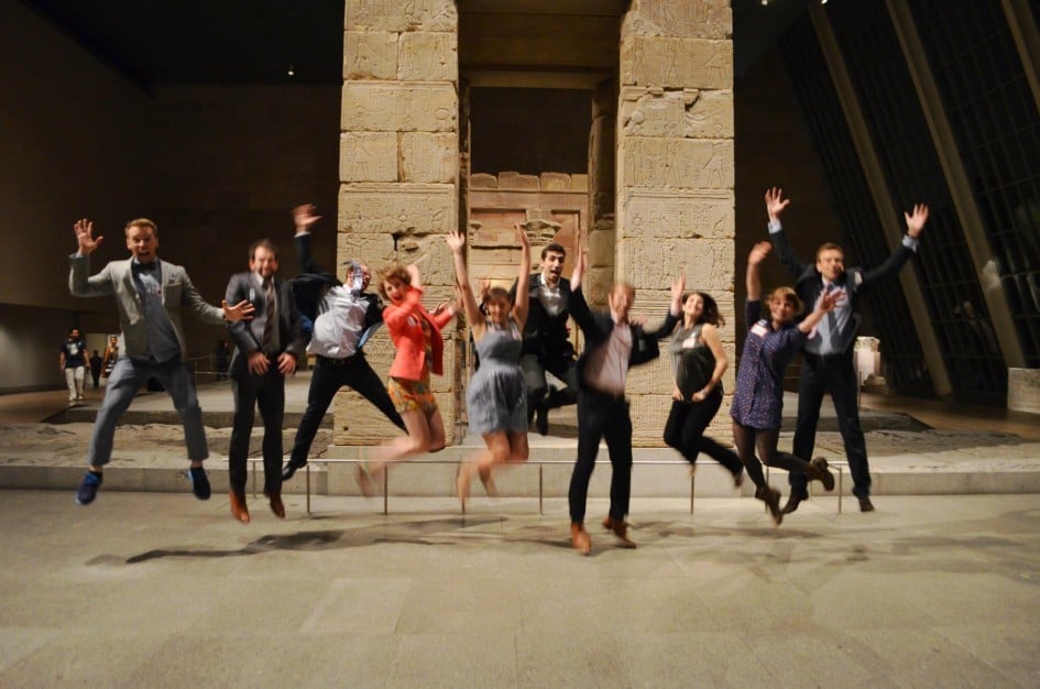Group in front of Temple of Dendur