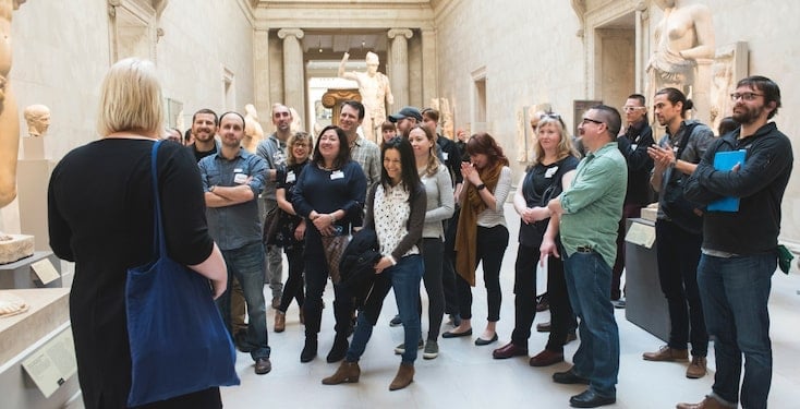 Group of museum professionals at bootcamp in NYC.