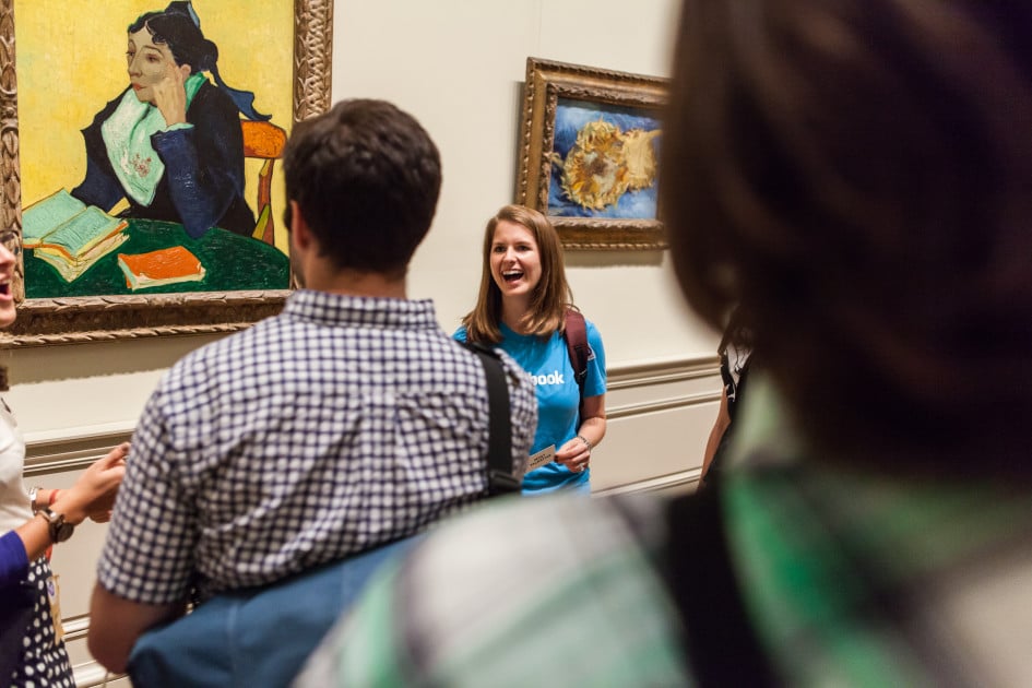 Facebook tour inquiring on paintings