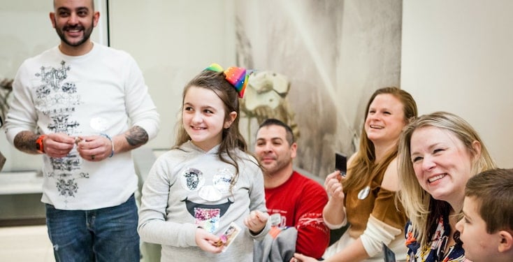 Little Hackers tour mid cheer at AMNH.