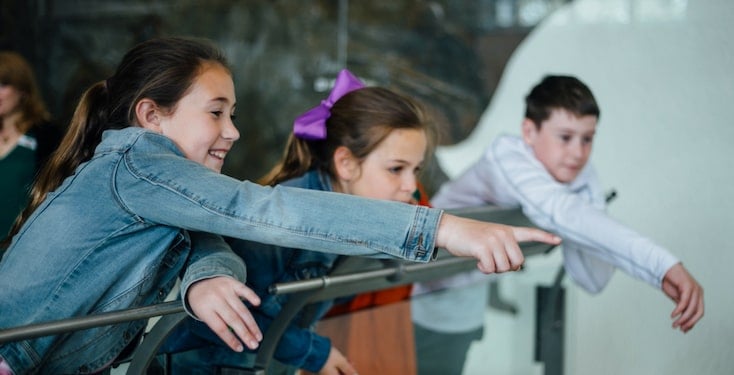 Kids at AMNH on Little Hackers Tour. 