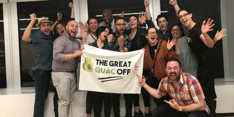 The Great Guac Off is one of the best team building activities in Denver.