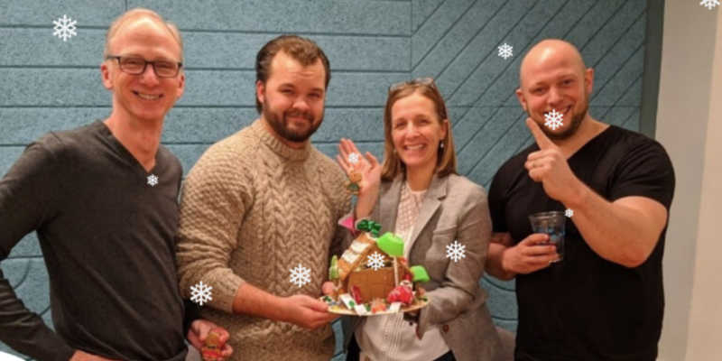 Gingerbread Wars is a fun company holiday party and team outing in Boston.