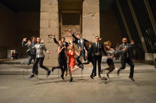 Museum Hack tour group at Temple of Dendur