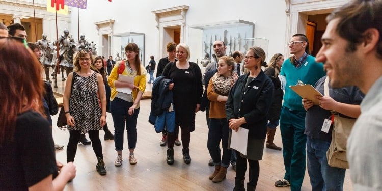 Museum workers attending a professional development workshop.