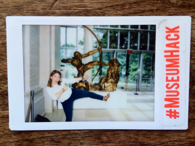 Caroline Perkins on tour with Museum Hack.
